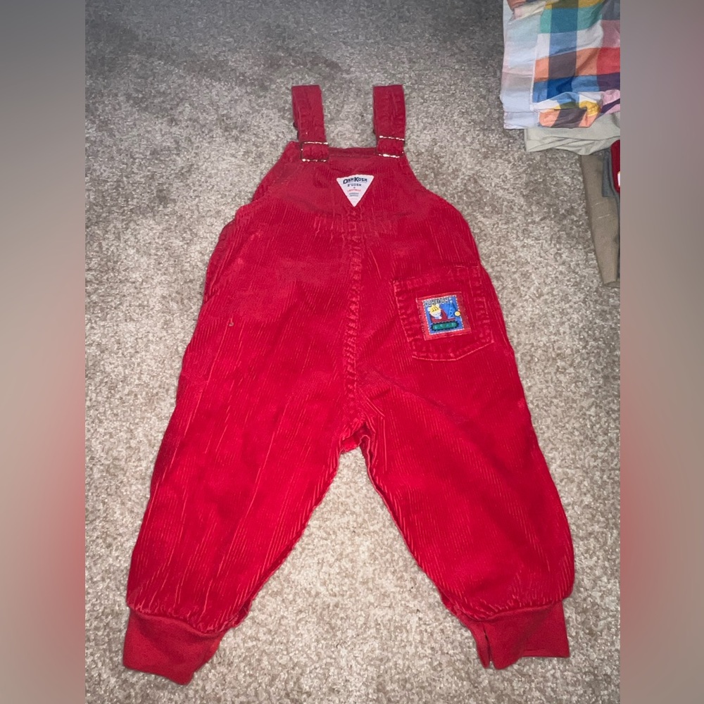 Red osh kosh bgosh overalls